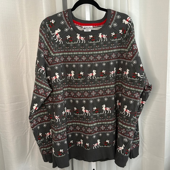 Disney Other - Disney Parks Christmas Sweater Unisex Mickey Sleigh Reindeer XG XL XXL